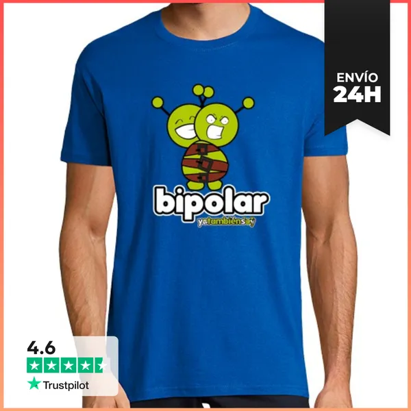 Camiseta Hombre Clásica Yotambiensoy_bipolar LaTostadora