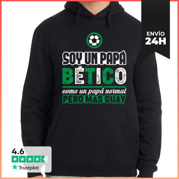 Sudadera Unisex Con Capucha Papá Bético LaTostadora