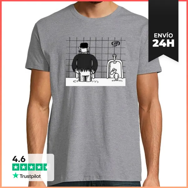 Camiseta Hombre Clásica Camiseta Frankenstein Halloween