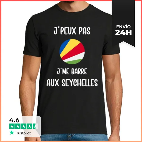 Camiseta Hombre Clásica No Puedo Me Voy A Las Seychelles