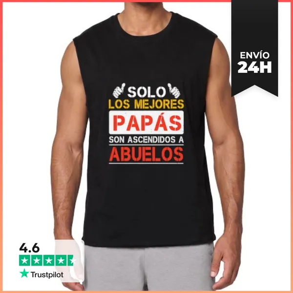 Camiseta Sin Mangas Los Mejores Papas Dia Del Padre LaTostadora