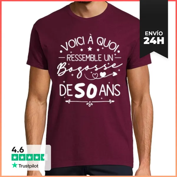Camiseta Hombre Clásica Chico Guapo De 50 Años 50 Cumpleaños
