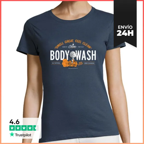 Camiseta Mujer Clásica Pigpen Snoopy Body Wash LaTostadora