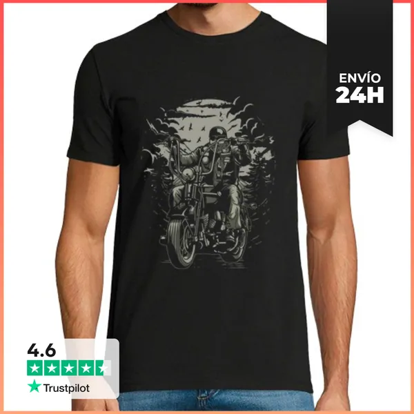 Camiseta Hombre Clásica Live To Ride LaTostadora