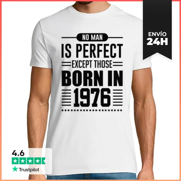Camiseta Hombre Clásica Ningún Hombre Es Perfecto Excepto Los