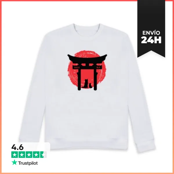 Sudadera Unisex Akita Shiba Torii LaTostadora