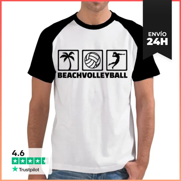 Camiseta Hombre, Estilo Béisbol Voleibol De Playa LaTostadora