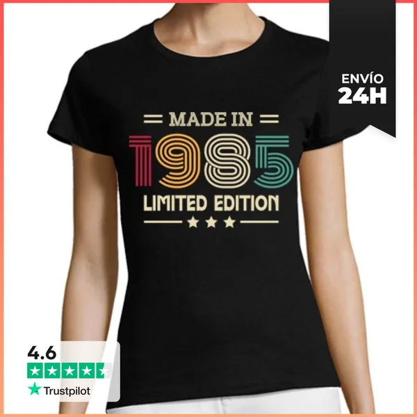 Camiseta Mujer Clásica MADE IN 1985 LIMITED EDITION LaTostadora