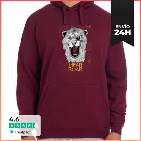 Sudadera Unisex Con Capucha Lannister Hear Me Roar LaTostadora