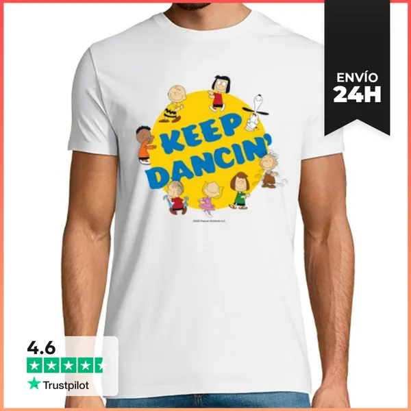 Camiseta Hombre Clásica Keep Dancing LaTostadora