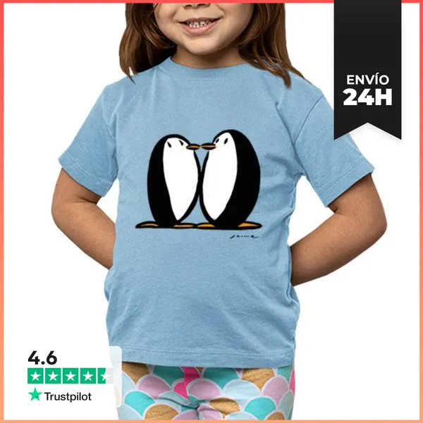 Camiseta Clásica Para Niños Pingüinos LaTostadora