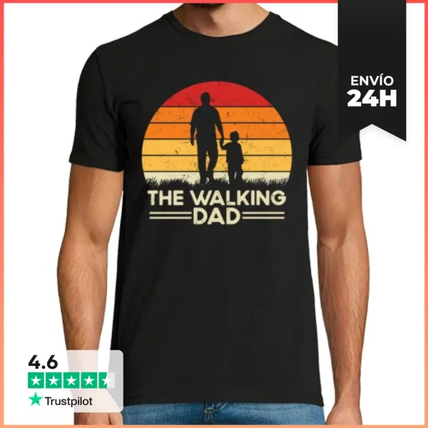 Camiseta Hombre Clásica The Walking Dad LaTostadora