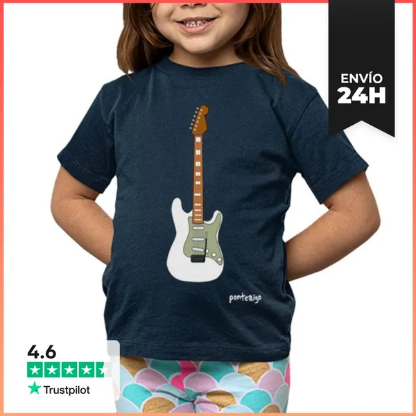 Camiseta Clásica Para Niños Guitarra LaTostadora