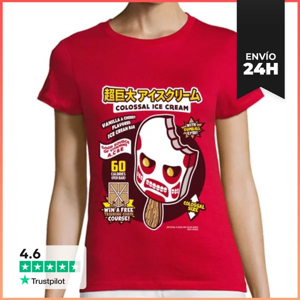 Camiseta Mujer Clásica Helado Colosal LaTostadora