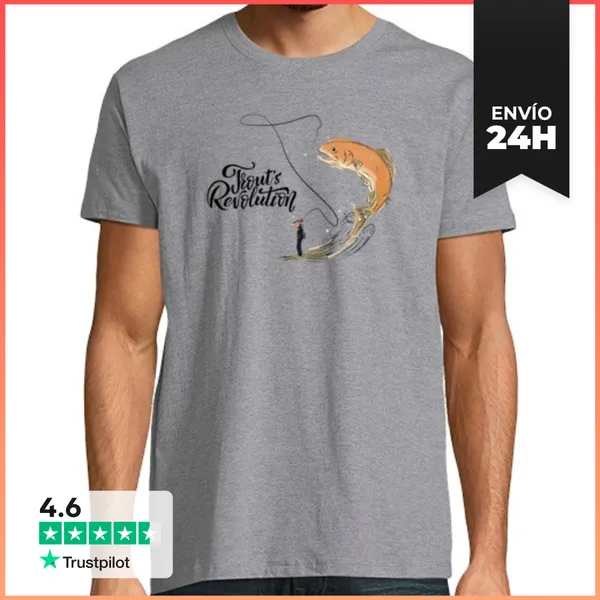 Camiseta Hombre Clásica Camiseta Río De La Vida LaTostadora