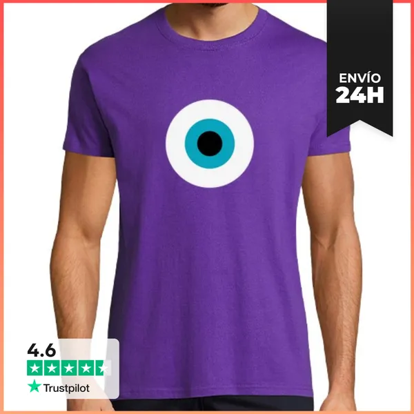 Camiseta Hombre Clásica Ojo Geometrico LaTostadora