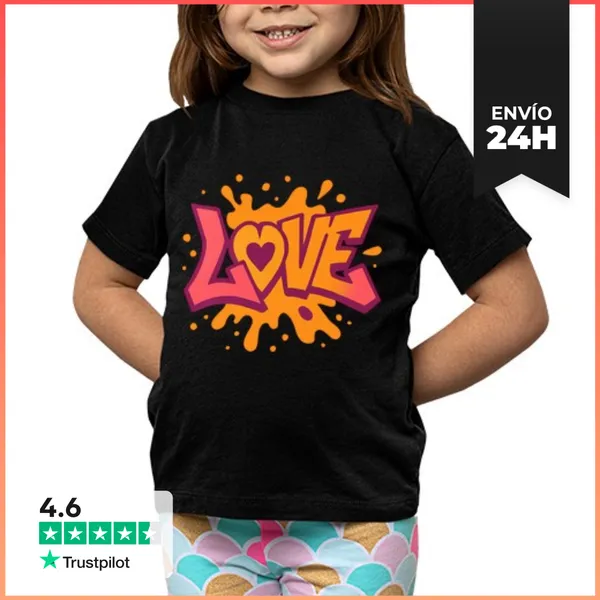 Camiseta Clásica Para Niños Amor - Amor - San Valentín - Corazón