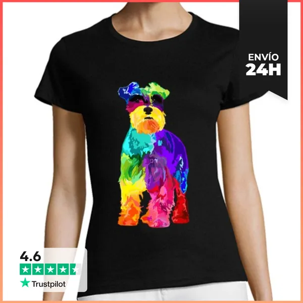 Camiseta Mujer Clásica Regalos Para Amantes De Los Perros Mini