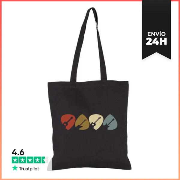 Bolsa De Tela PÚAS GUITARRAS RETRO VINTAGE LaTostadora