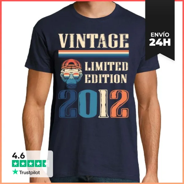 Camiseta Hombre Clásica Camiseta Vintage 2012 - Edición Limitada
