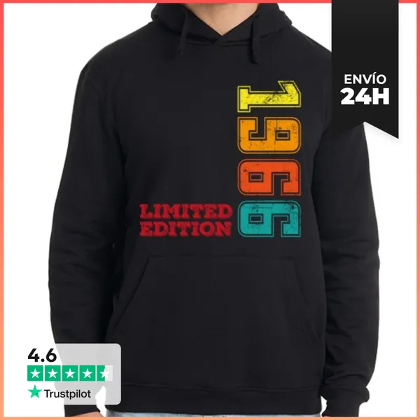 Sudadera Unisex Con Capucha 1966 60 Anos LaTostadora