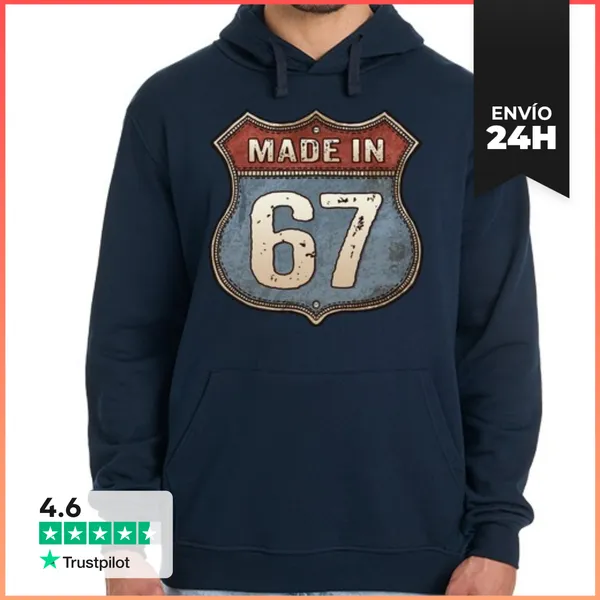Sudadera Unisex Con Capucha Made In 67 LaTostadora
