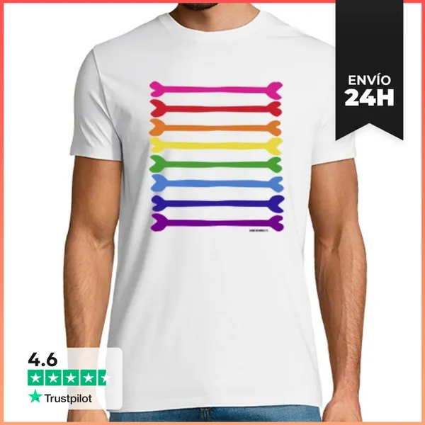 Camiseta Hombre Clásica Hombre, Manga Corta, Blanco, Calidad