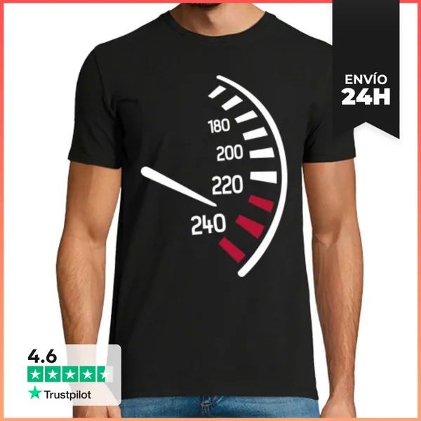 Camiseta Hombre Clásica Velocímetro LaTostadora