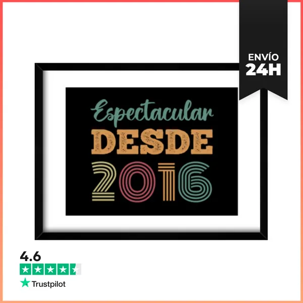 Cuadro Con Marco Horizontal ESPECTACULAR DESDE 2016 LaTostadora