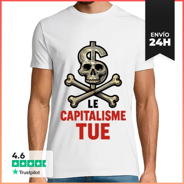 Camiseta Hombre Clásica El Capitalismo Mata LaTostadora