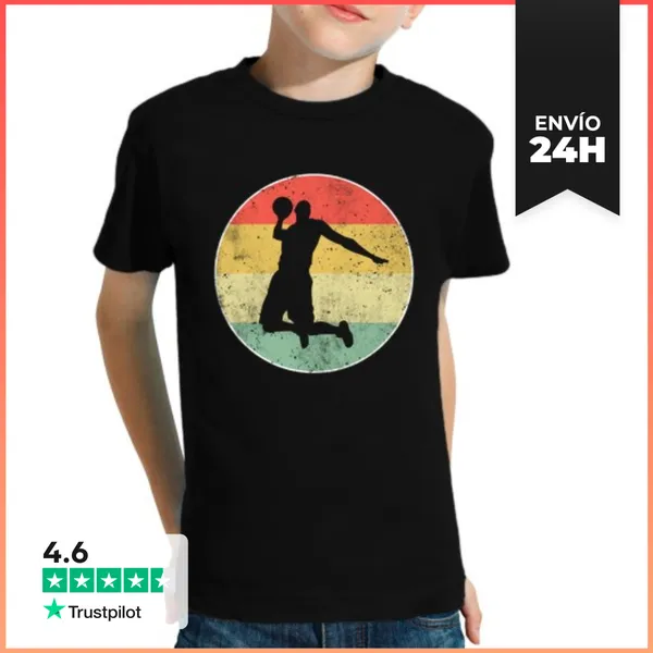 Camiseta Clásica Para Niños Baloncesto Retro LaTostadora