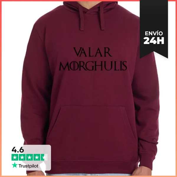 Sudadera Unisex Con Capucha Sudadera Valar Morghulis - Juego De