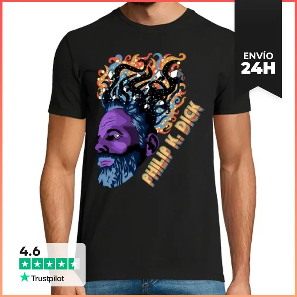Camiseta Hombre Clásica Philip K Dick LaTostadora