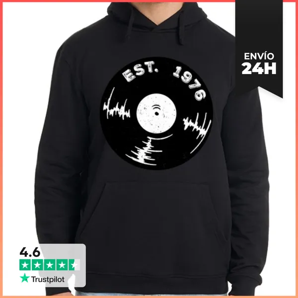 Sudadera Unisex Con Capucha Est 1976 LaTostadora