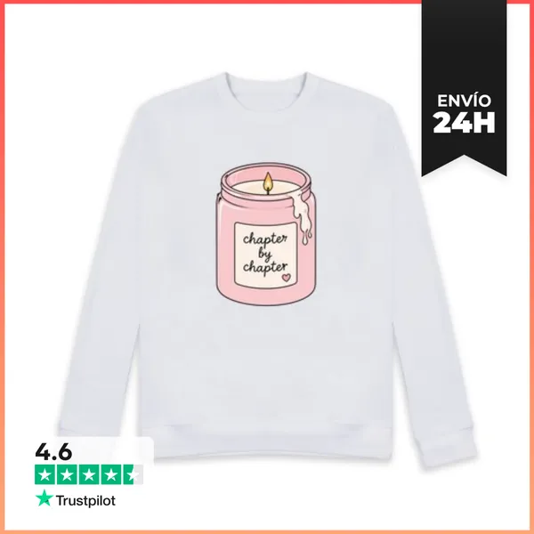 Sudadera Unisex Vela Rosa Capítulo Por Capítulo LaTostadora