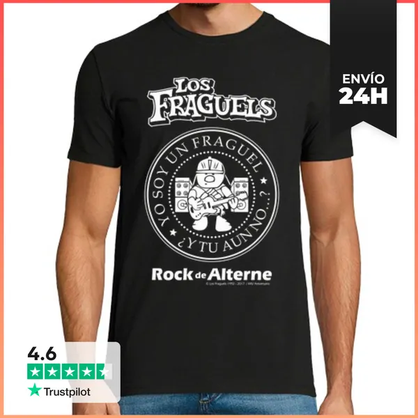 Camiseta Hombre Clásica Los Fraguels - Rock De Alterne (curri