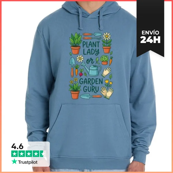 Sudadera Unisex Con Capucha La Apasionada De Las Plantas O