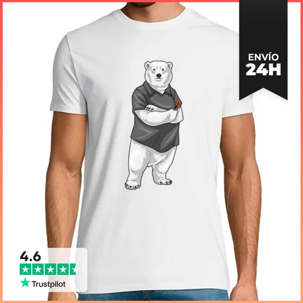 Camiseta Hombre Clásica Dardos De Oso Polar Dardo LaTostadora