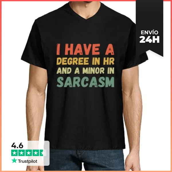 Camiseta Hombre, Cuello Pico Tengo Una Licenciatura En Recursos