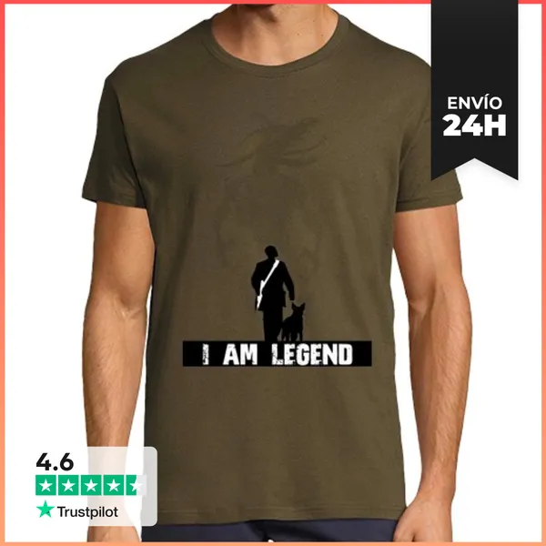 Camiseta Hombre Clásica Soy Leyenda LaTostadora
