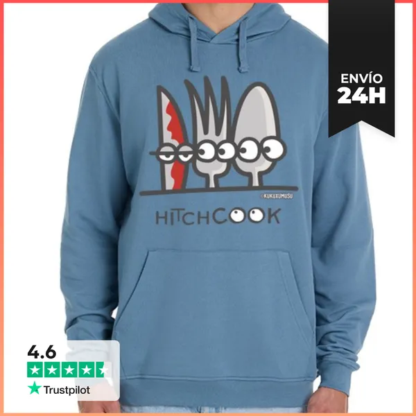 Sudadera Unisex Con Capucha HITCHCOOK-NEGRO LaTostadora