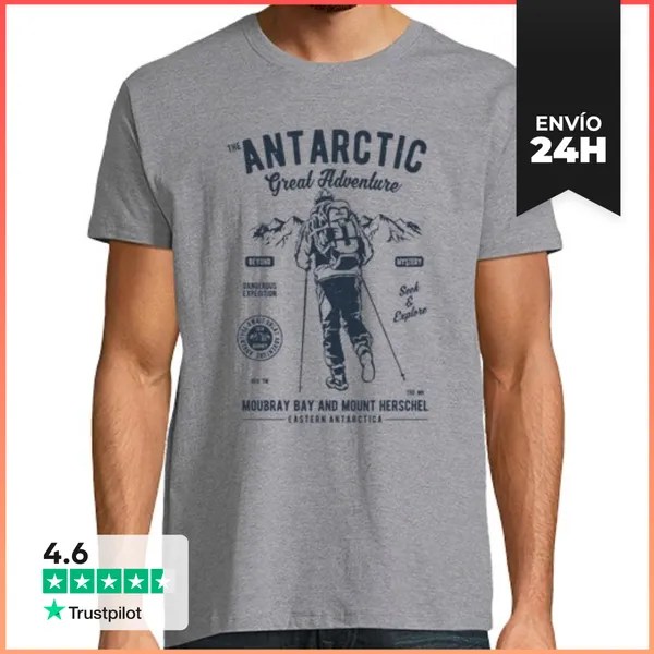 Camiseta Hombre Clásica The Antartic Great Adventure LaTostadora