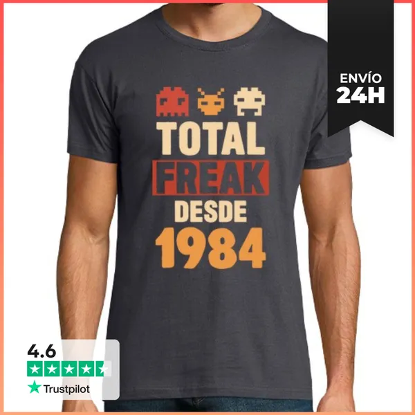 Camiseta Hombre Clásica Total Freak Desde 1984 LaTostadora
