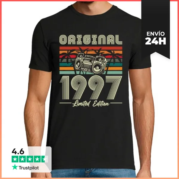 Camiseta Hombre Clásica Limited Edition Radio 1997 LaTostadora