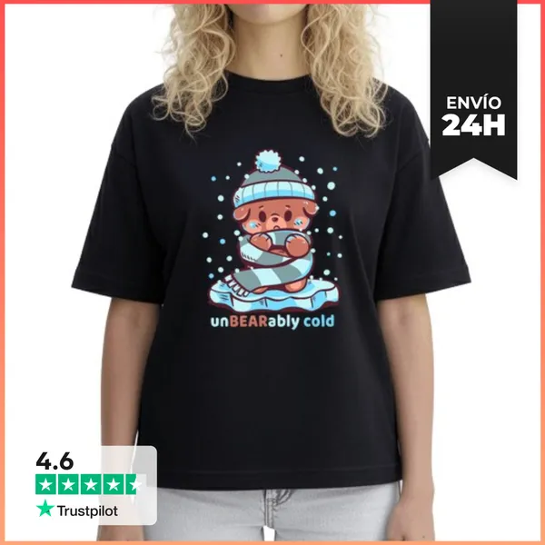 Camiseta Mujer Boxy Insoportablemente Frío - Camiseta De Mujer De