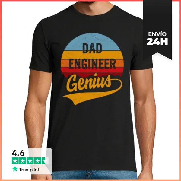 Camiseta Hombre Clásica Camisa Del Día Del Padre Para Hombre Papá