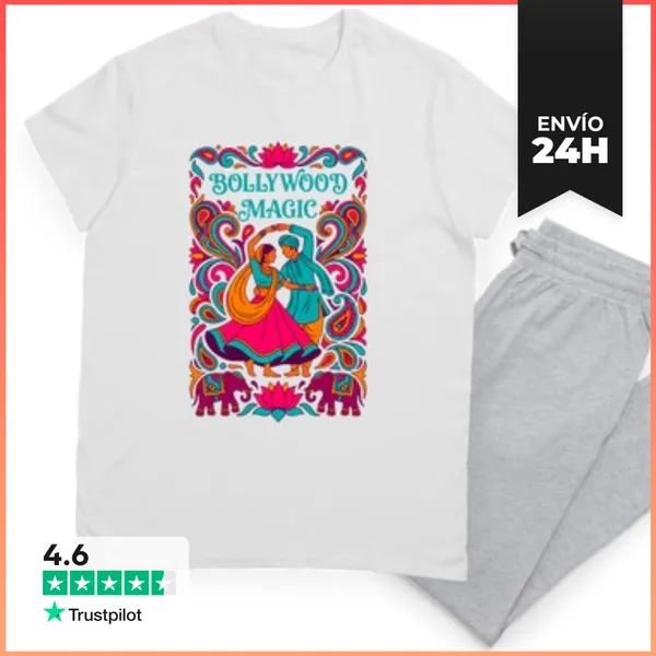 Pijama Magia De Bollywood Motivo De Danza India Loto Paisley