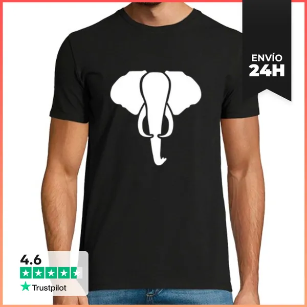 Camiseta Hombre Clásica Elefante LaTostadora
