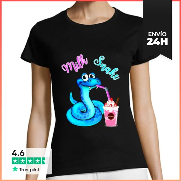Camiseta Mujer Clásica Serpiente De Leche LaTostadora