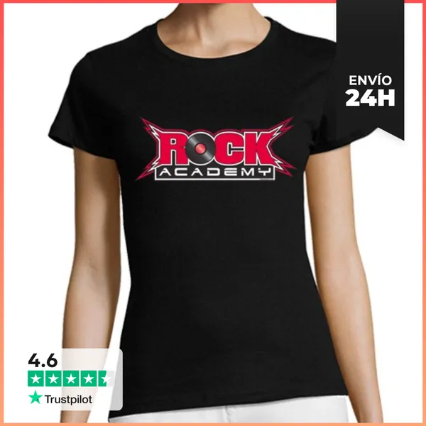 Camiseta Mujer Clásica Rock Academy LaTostadora